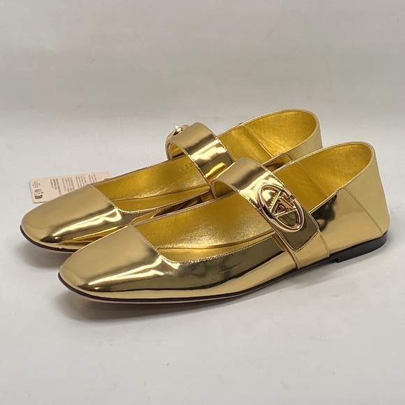 Valentino Garavani VLogo Locker Mary-Jane ballerina shoes size 36 - Picture 6 of 16